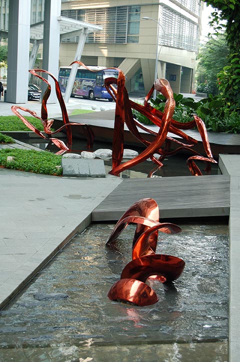 Singapore Biopolis Sculpture Bioinformatics