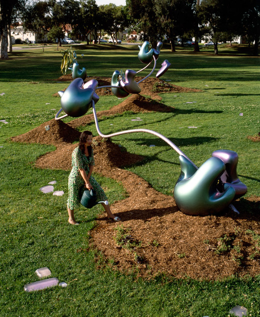 Waltz of the Polypeptides sculpture on the Cold Spring Harbor Laboratory Campus in Long Island, NY.